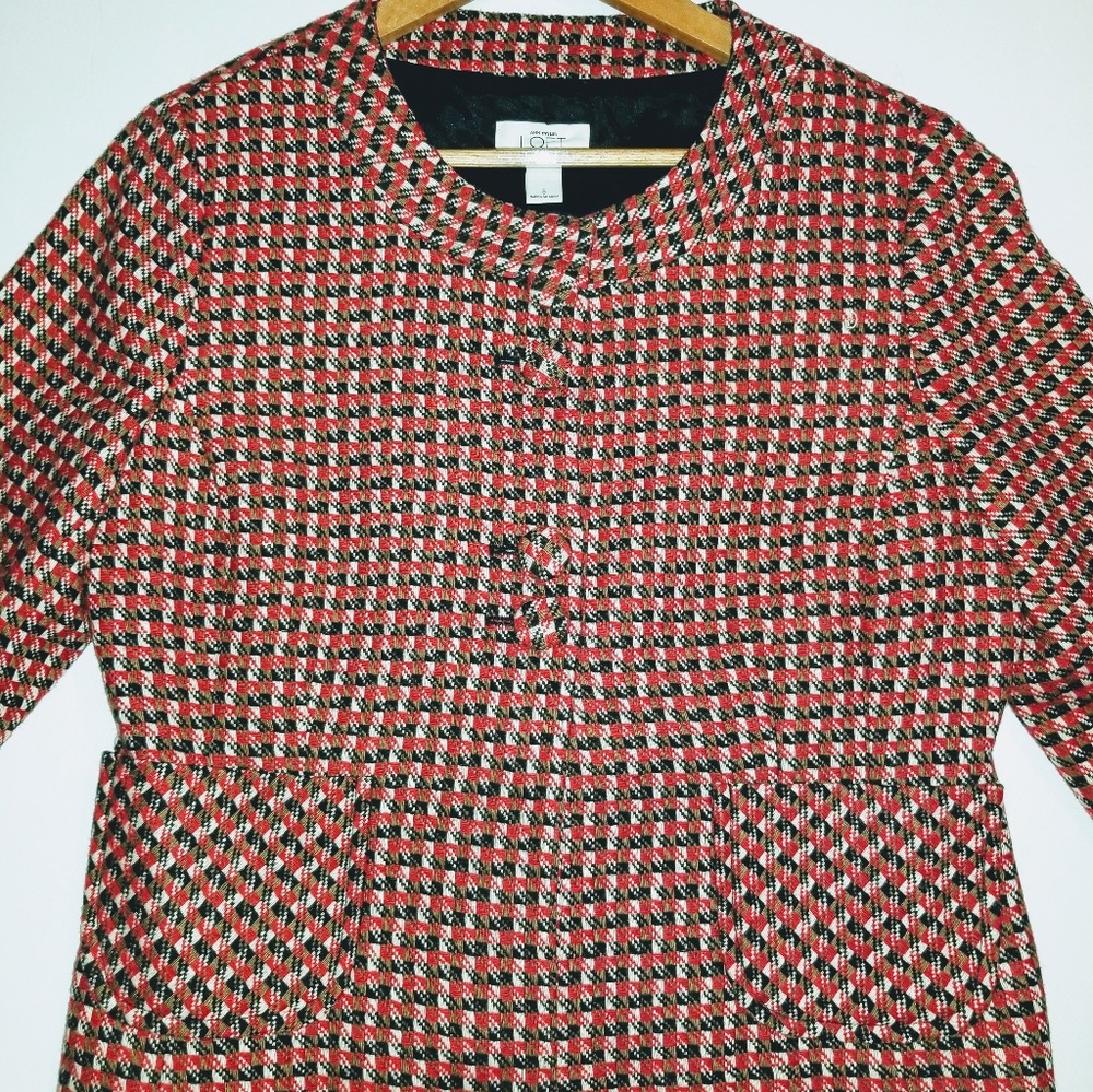 Ann Taylor Loft sz 8 Tweed Blazer Jacket